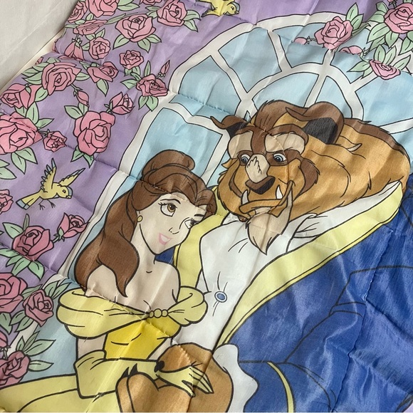 90s Vintage Beauty & the Beast Belle Disney Princess Sleeping Bag Sleepover - Picture 15 of 15